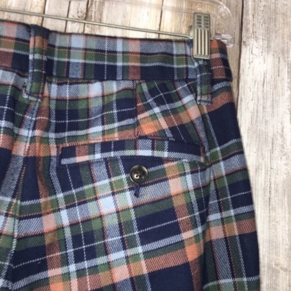 American Eagle Super High Rise Skinny Blue Plaid Trousers - Picture 4 of 9